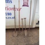 Spade , Fork , Pitch Fork , Rake and Peat Spade