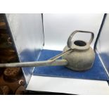 Vintage Galvanised Watering Can 12 inches tall approx 28 long