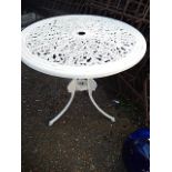 Cast Aluminium Garden Table