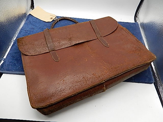 Vintage Leather Music Satchel 15 x 12 inches