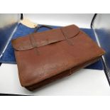 Vintage Leather Music Satchel 15 x 12 inches