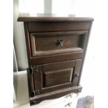 Pine bedside cabinet 18 inches wide 24 tall 16 deep