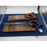W M Hall Hope and Taylor Brothers Sheffield Tenon Saws
