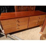 Retro Meredew 6 drawer chest of drawers 56 inches wide 25 1/2 tall 16 deep