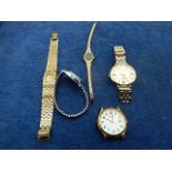 collection of watches including Fossil, Timex and Sekonda