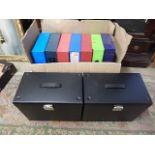 Lot of file boxes and stationary items