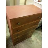 Vintage 5 drawer chest ( a/f ) 29 1/2 inches wide 16 deep 44 tall