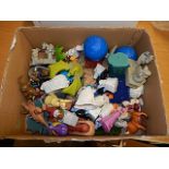 box of McDonadls plastic toys