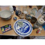 assortment of china, pottery and glass items