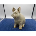 glazed pottery pig