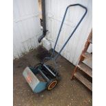 Vintage Qualcast Q7 Lawn Mower with instruction leaflet