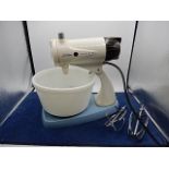 Retro Sunbeam mixmaster with ceramic mixing bowl