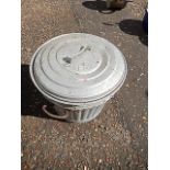 Aluminium Seamless Lidded Tub 15 inches wide 13 tall