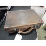 Vintage Leather Suitcase and various others ( some a/f )