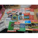 Football programmes, handbooks etc, mainly Arsenal from 50's and 70's
