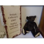 A boxed British collector's 1907 replica Steiff Teddy bear limited edition 1173 of 3000 with