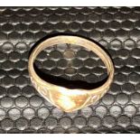 Child’s silver ring with heart design