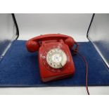 Red Retro telephone