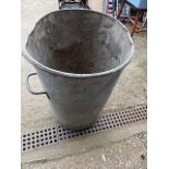 Vintage Galvanised Dustbin ( no lid )