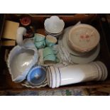 2 boxes of mixed china