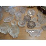 collection of glass dishes, trinkets etc