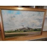 Don Walmsley Oil on canvas of Victor Bomber 20 x 30 inches