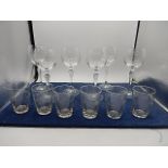 boxed etched stemmed wine glasses and tumblers