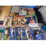 collection of Ipswich football programmes and cards