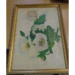 Elsie Elizabeth Guoss oil on board flowers 16 1/2 x 11 1/2 inches