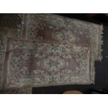 2 vintage rugs 4x2 ft