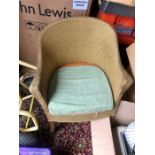 Lloyd loom style commode chair