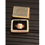 9 ct initial signet ring “ J “ 2.5 grams