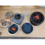 collection of ashtrays