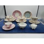 collection of cabinet cups and saucers