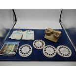 Retro view finder with slides including Magic roundabout, Disney, Star Trek