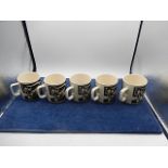 5 Very Rare Hornsea 3 Witches Birthday Mugs ( 5 in lot , no damage )