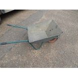 Vintage Galvanised Wheel Barrow