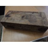 Antique Pine Box " Special Tools Sea Service " . RCWD 1864 on box edge with military broad arrow.