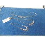 3 Rhinestone Necklaces