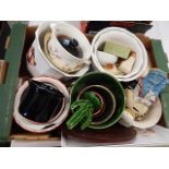 Box of assorted china