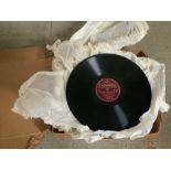 Box of vinyl 78's