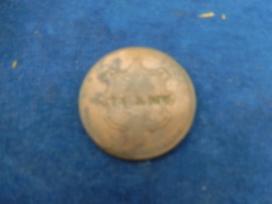 Jersey shilling 1842 overstamped HXVIEER