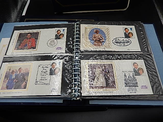 3x Royal family first day cover stamp albums one covering the Prince and Princess of Wales- early - Image 2 of 6