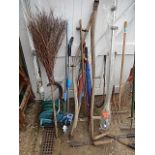 Job lot of assorted gardening tools etc from house clearance