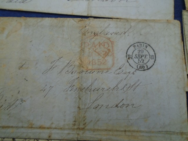 1890 Victorian Uniform Penny Postage Jubilee envelope with note card plus 5 correspondence letters - Image 6 of 9