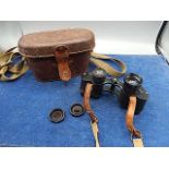 Vintage binoculars in case no makers name no.103970