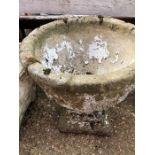 Concrete pedestal planter