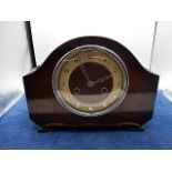 Oak cased mantel clock