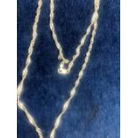 Silver Necklace 21 inches long