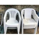 9 Assorted Garden Chairs